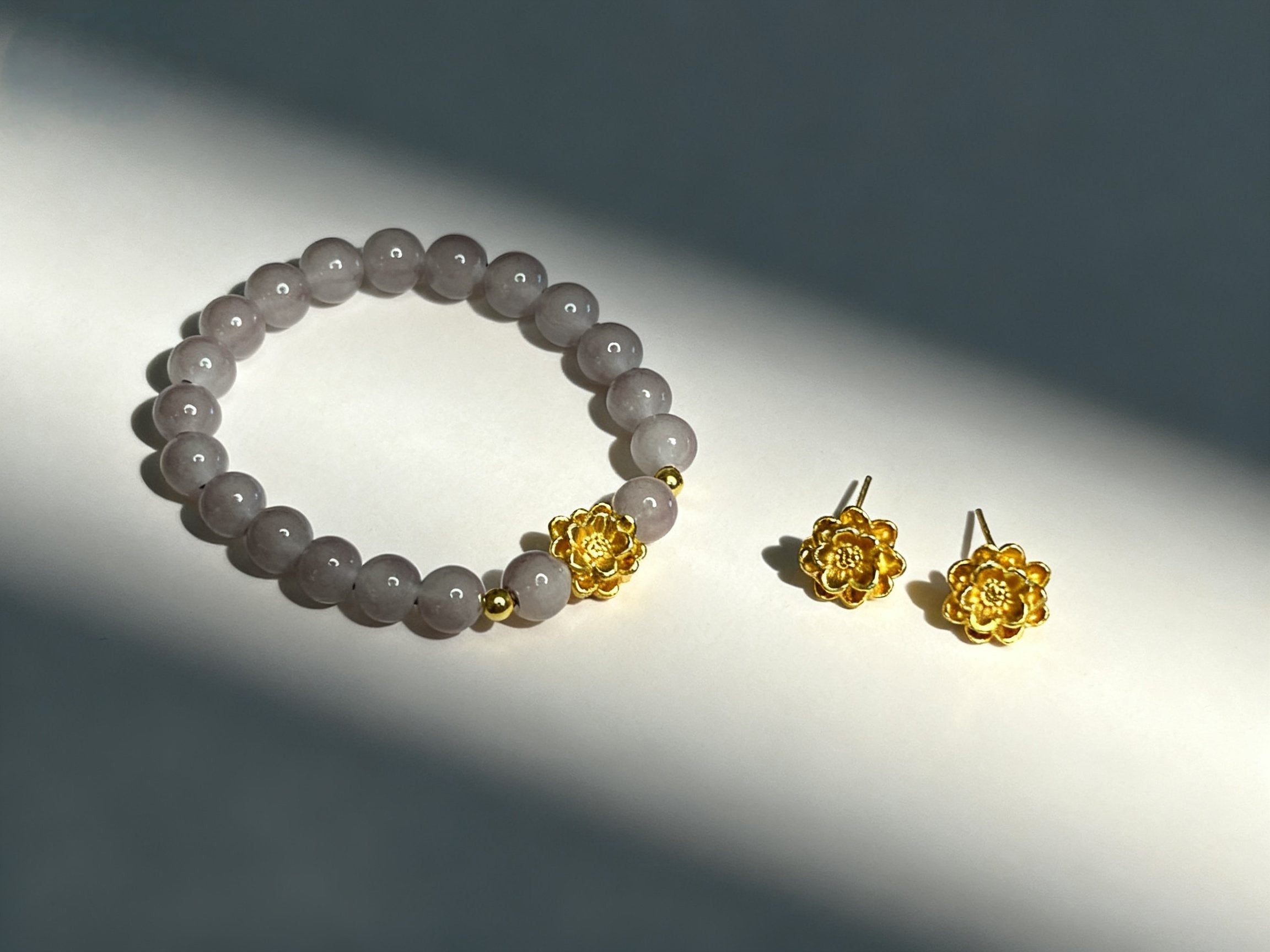 Gray Smoky Purple Bracelet – Lotus Crystal Jewelry