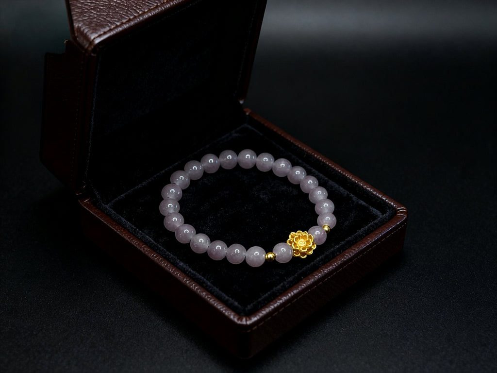 Gray Smoky Purple Bracelet – Lotus Crystal Jewelry
