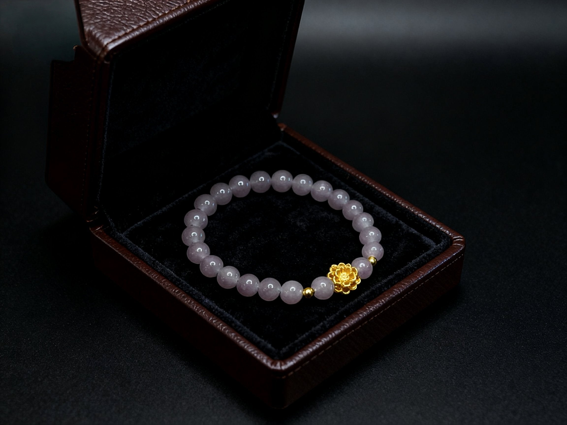 Gray Smoky Purple Bracelet – Lotus Crystal Jewelry