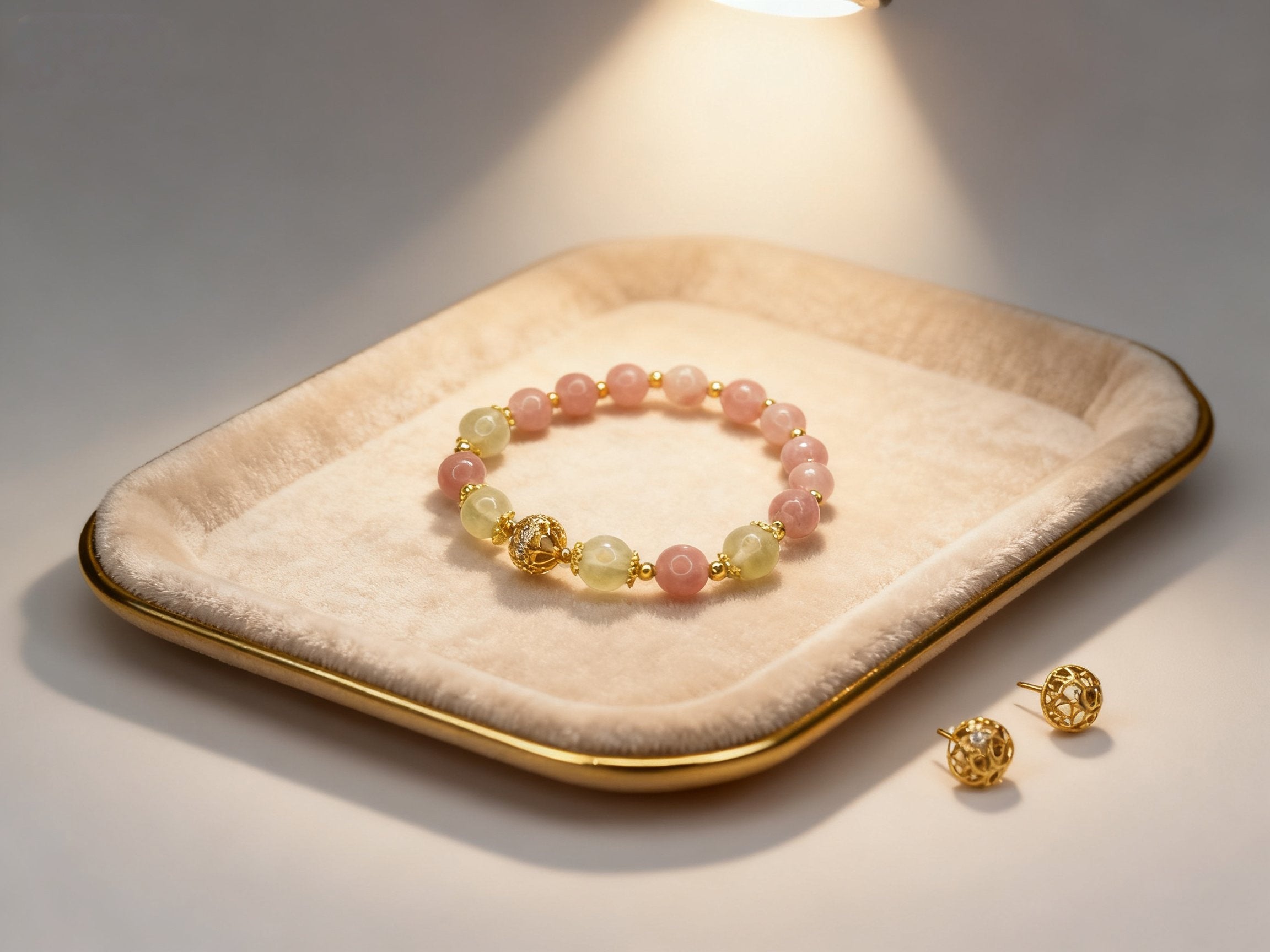 Pink Strawberry Quartz Style Bracelet – Cool Quartz Beads