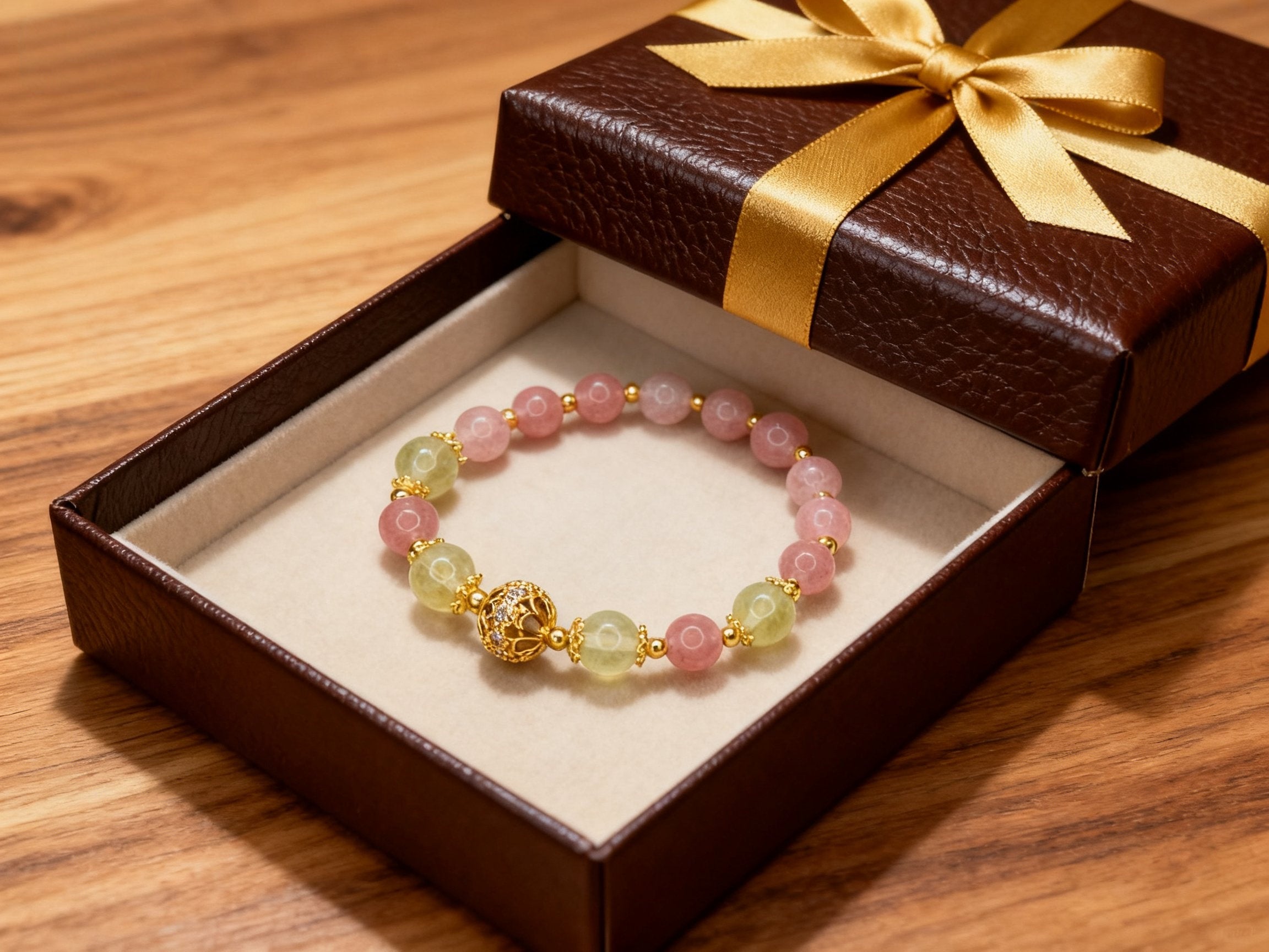 Pink Strawberry Quartz Style Bracelet – Cool Quartz Beads