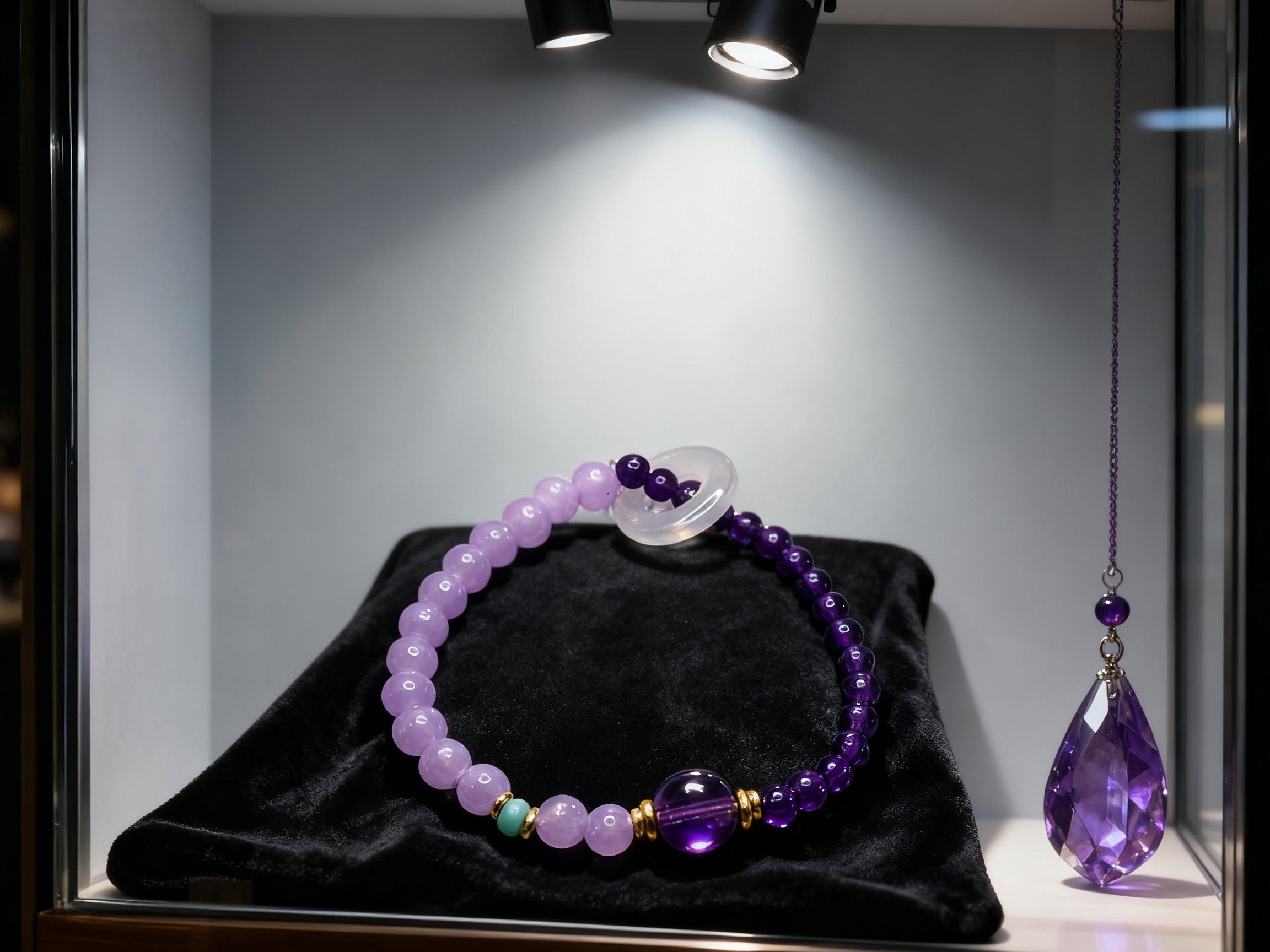 Purple Amethyst Bracelet – Temple Inspired Single Strand