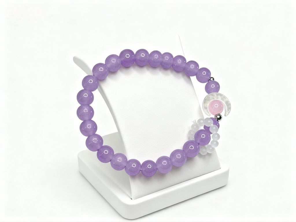Purple Amethyst Bracelet – Moonlight Healing Crystal Jewelry