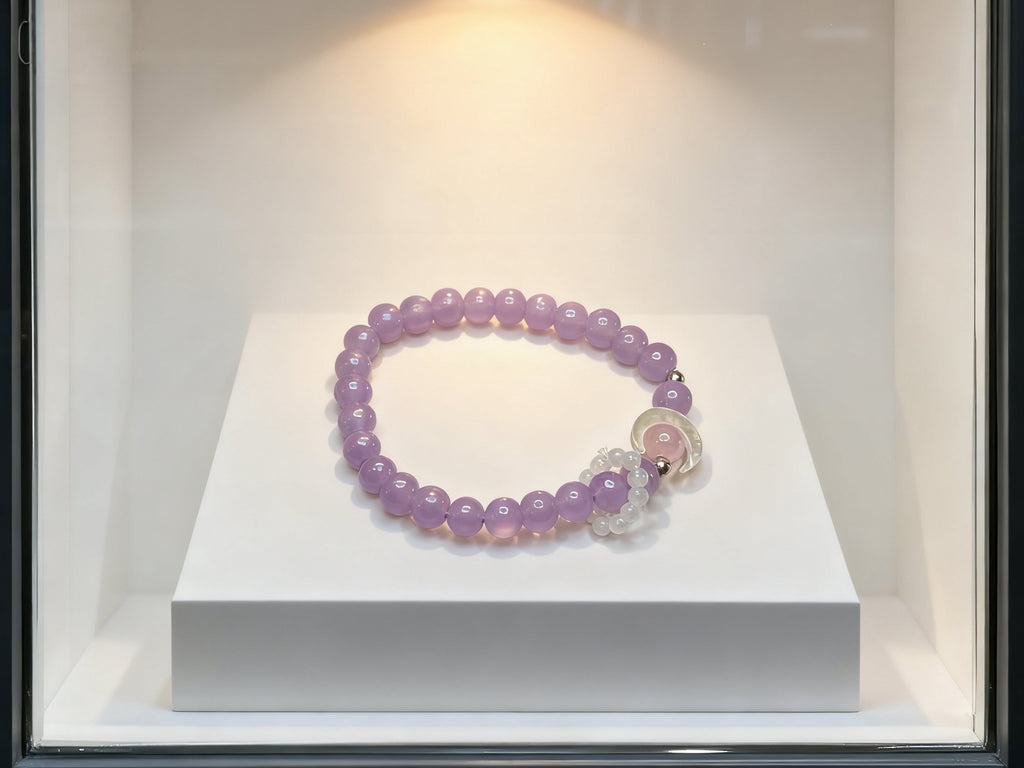 Purple Amethyst Bracelet – Moonlight Healing Crystal Jewelry