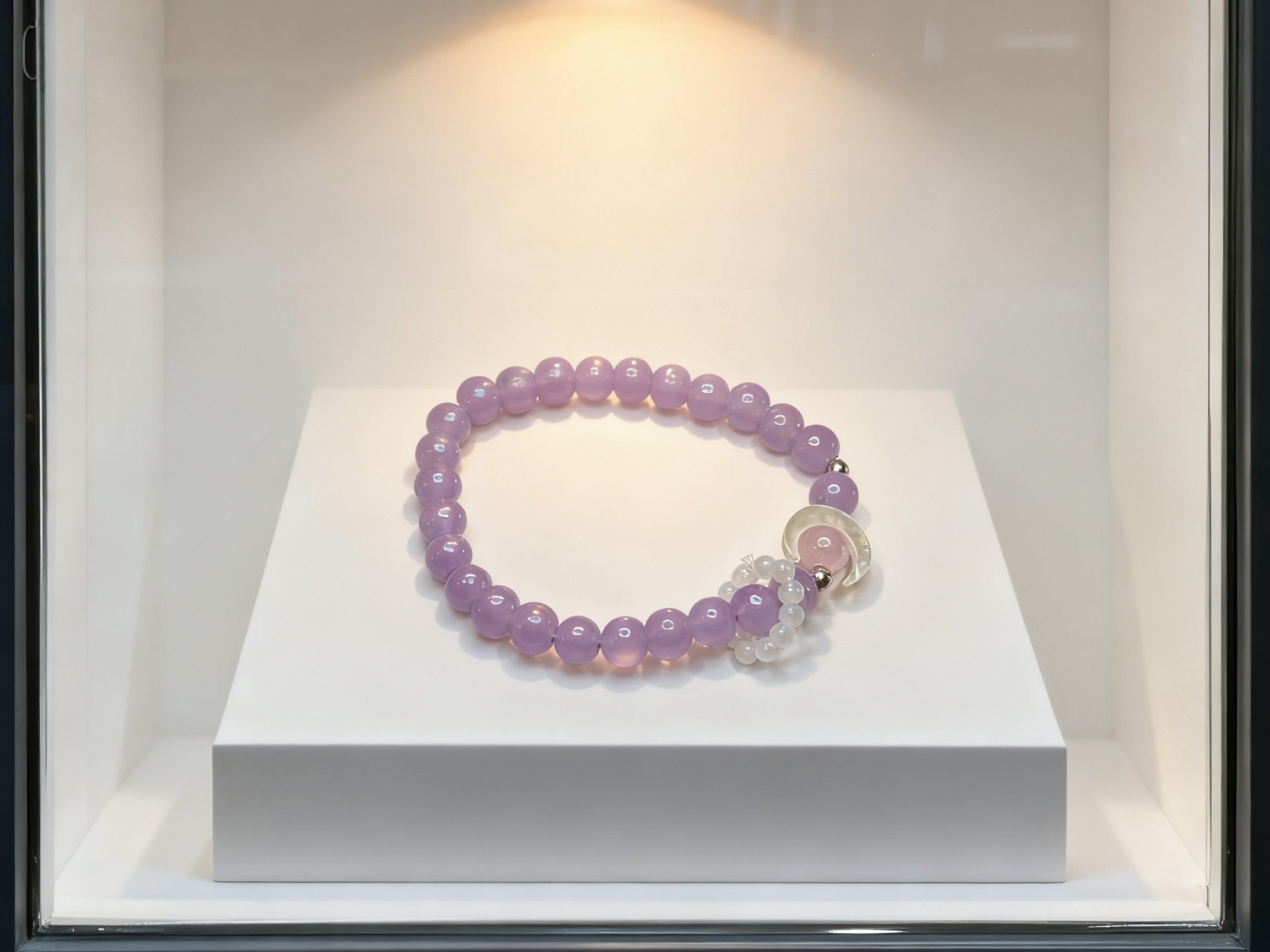 Purple Amethyst Bracelet – Moonlight Healing Crystal Jewelry