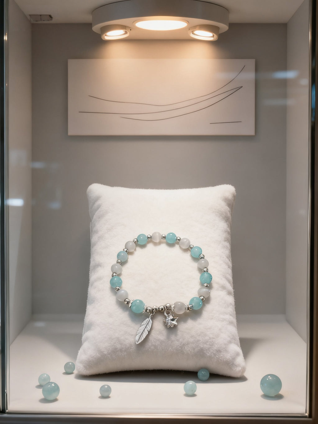 Colorful Cat Eye Bracelet – Star & Feather Crystal Jewelry