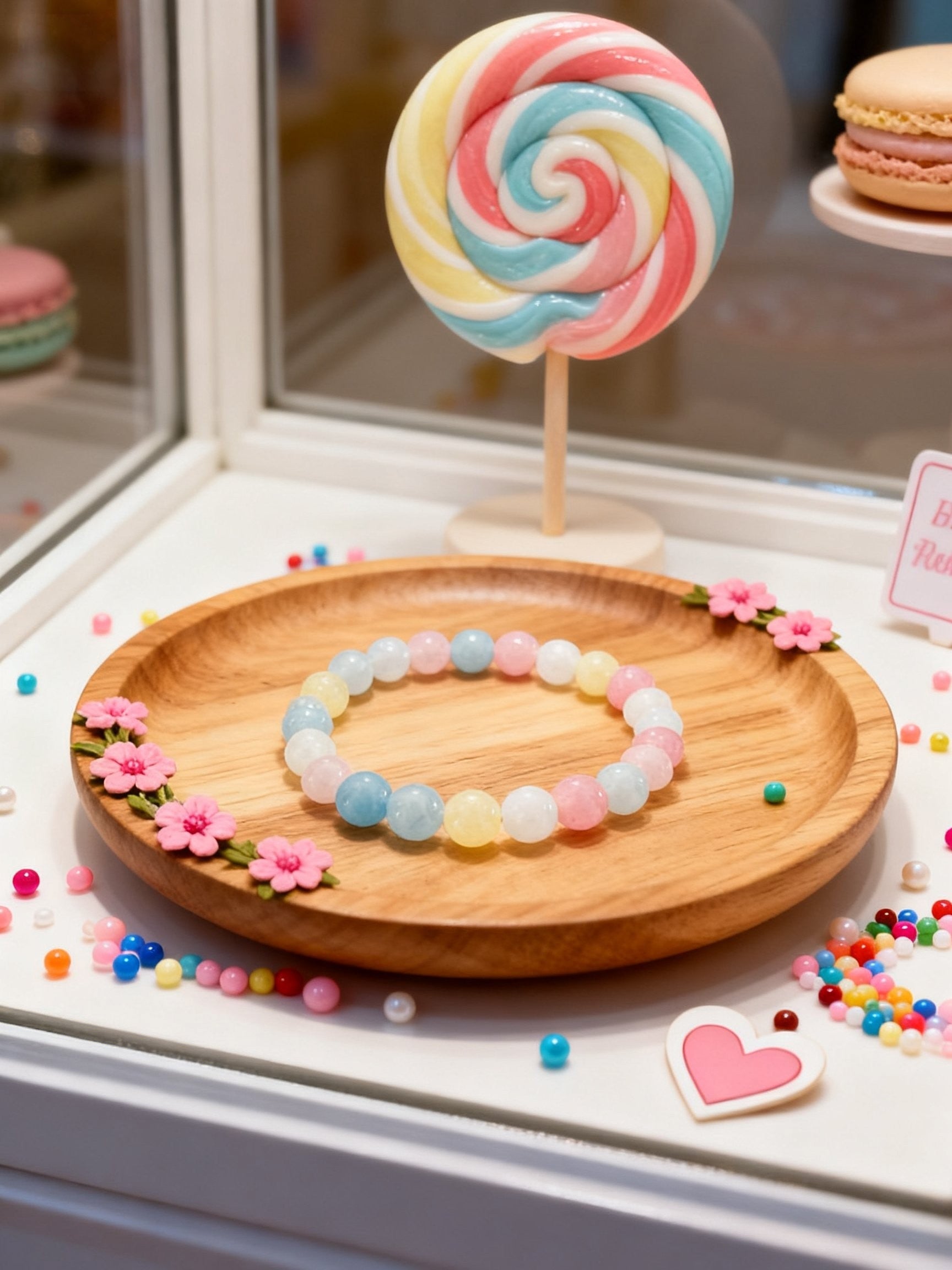 Colorful Morganite Bracelet – Multi Gemstone Healing Beads 8mm